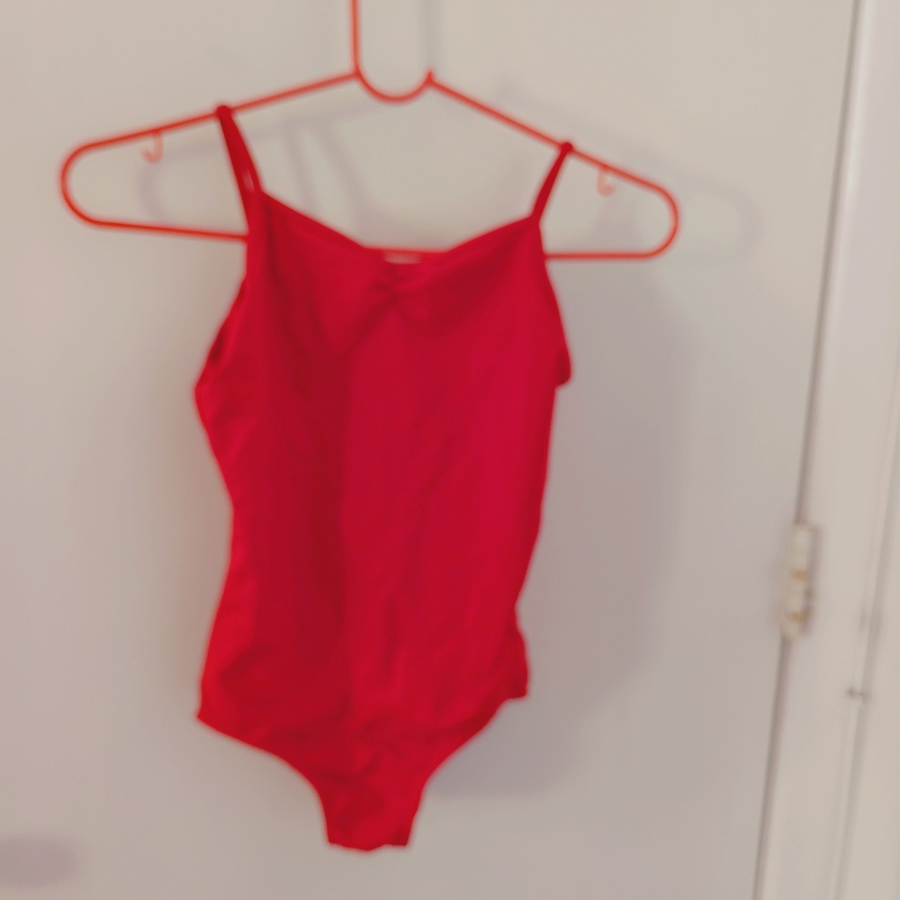 Red Kids One Piece Swimsuit